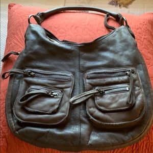 Linea Pelle Grey Hobo